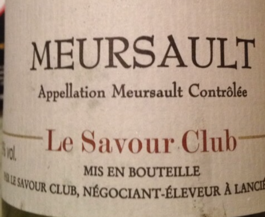 (image for) Le Savour Club MEURSAULT ROUGE 1994 (GL)